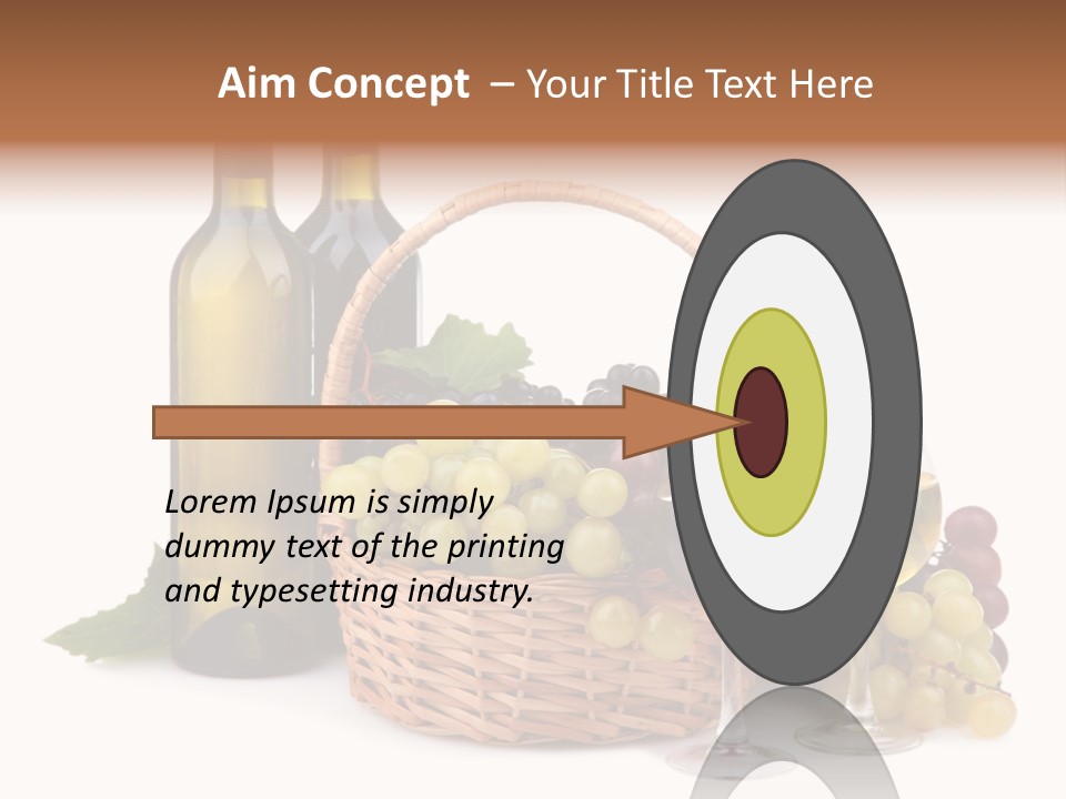 Vine Glasses Group PowerPoint Template