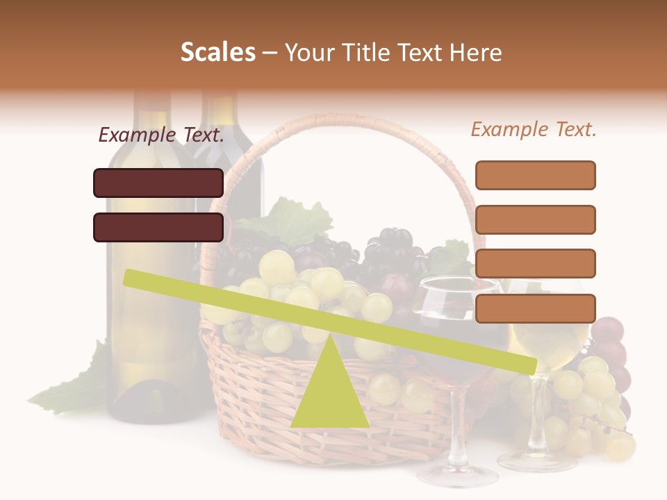Vine Glasses Group PowerPoint Template