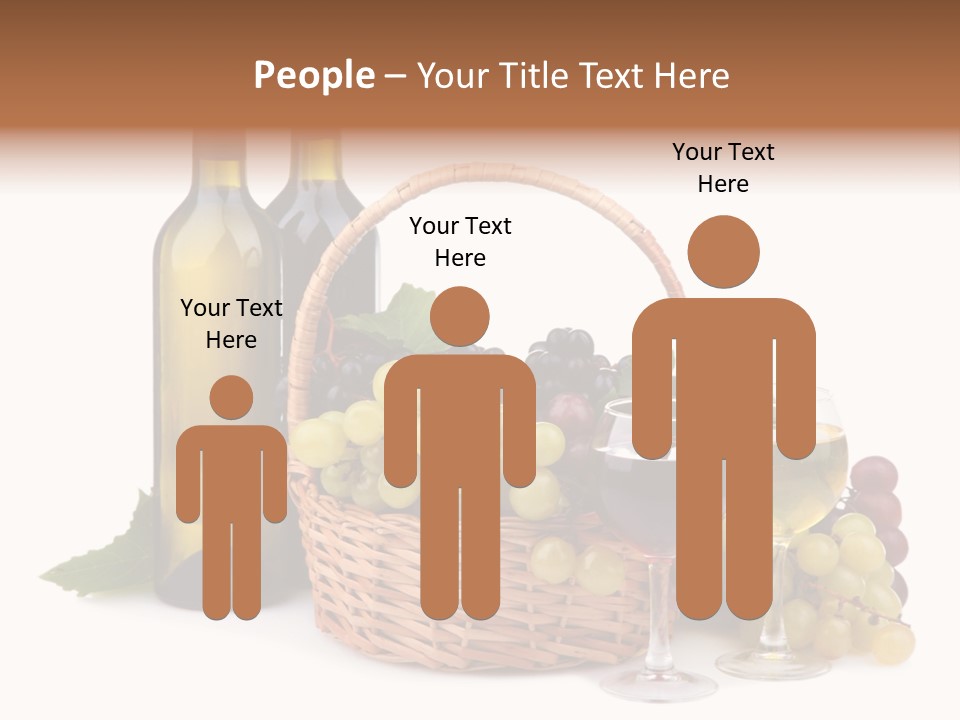 Vine Glasses Group PowerPoint Template