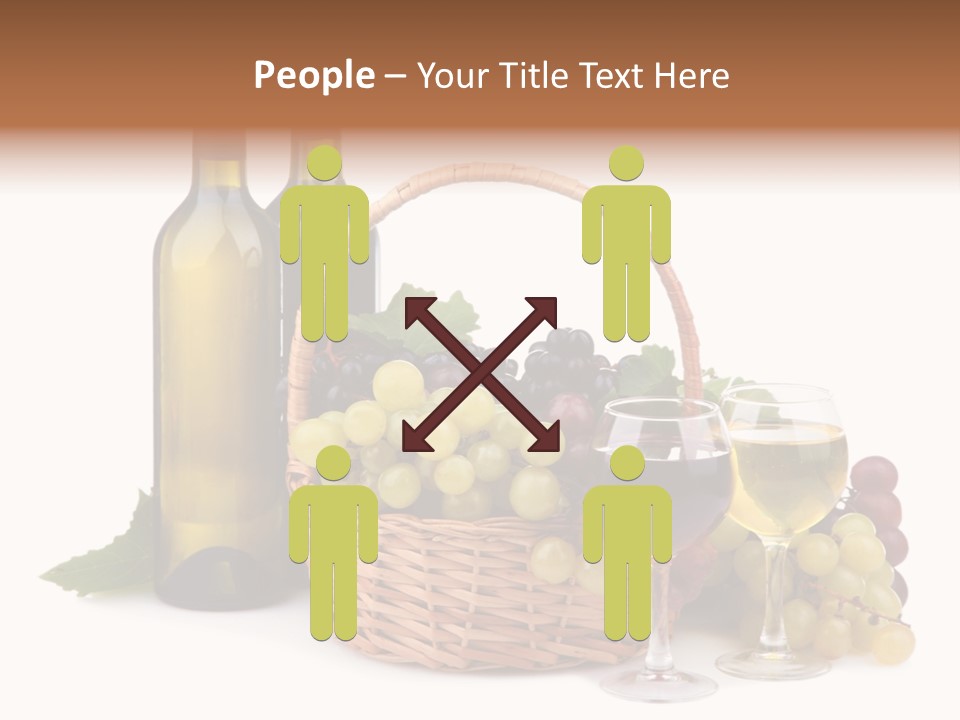 Vine Glasses Group PowerPoint Template
