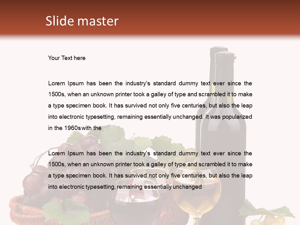 Rural Bottles Glass PowerPoint Template