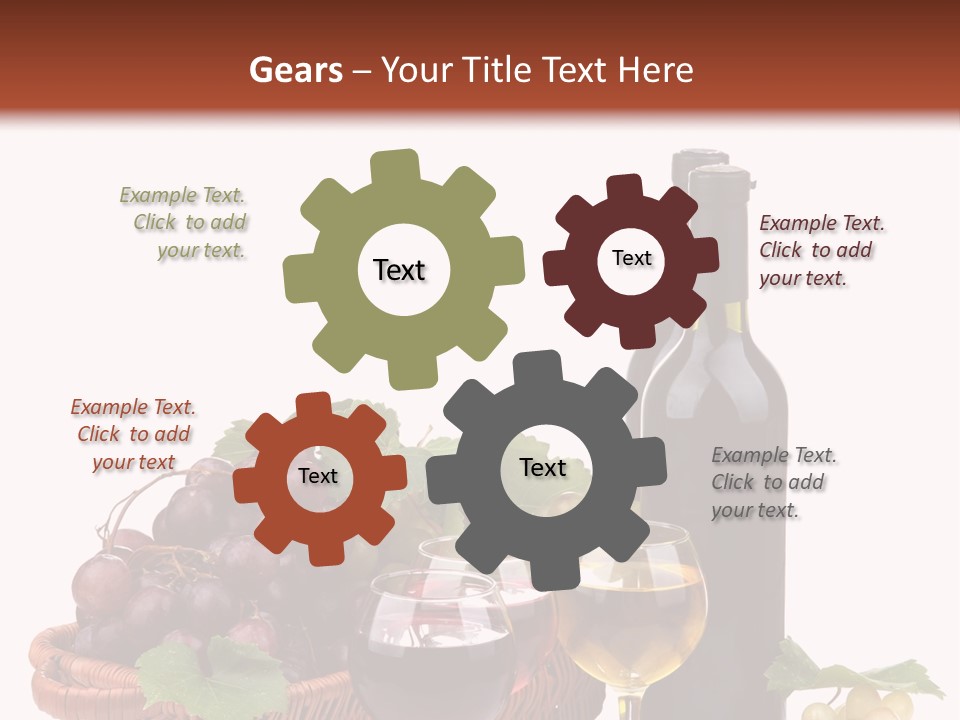 Rural Bottles Glass PowerPoint Template