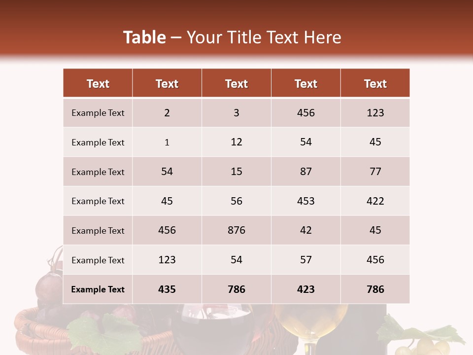 Rural Bottles Glass PowerPoint Template