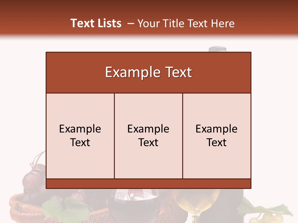Rural Bottles Glass PowerPoint Template