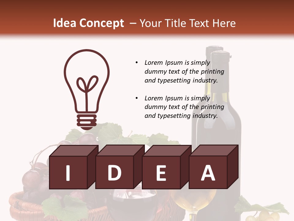 Rural Bottles Glass PowerPoint Template