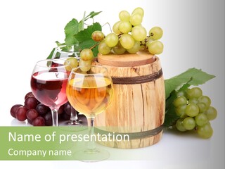 Winemaker Leaves Luxury PowerPoint Template