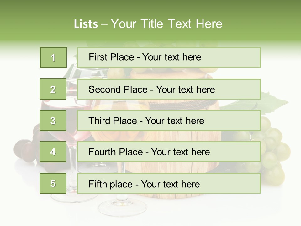 Winemaker Leaves Luxury PowerPoint Template