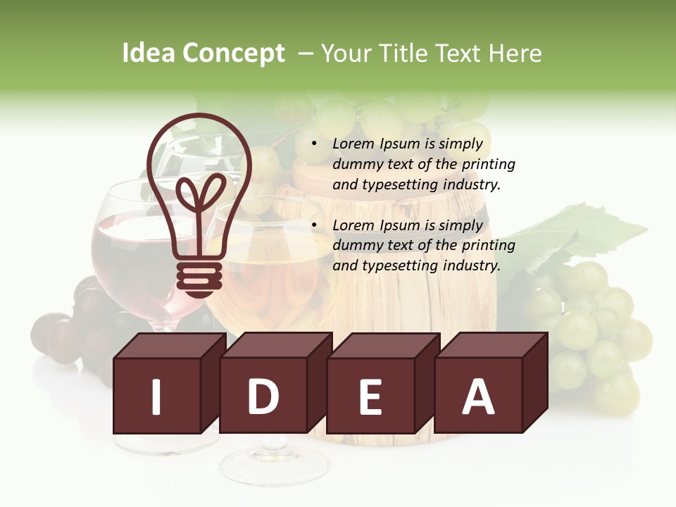 Winemaker Leaves Luxury PowerPoint Template