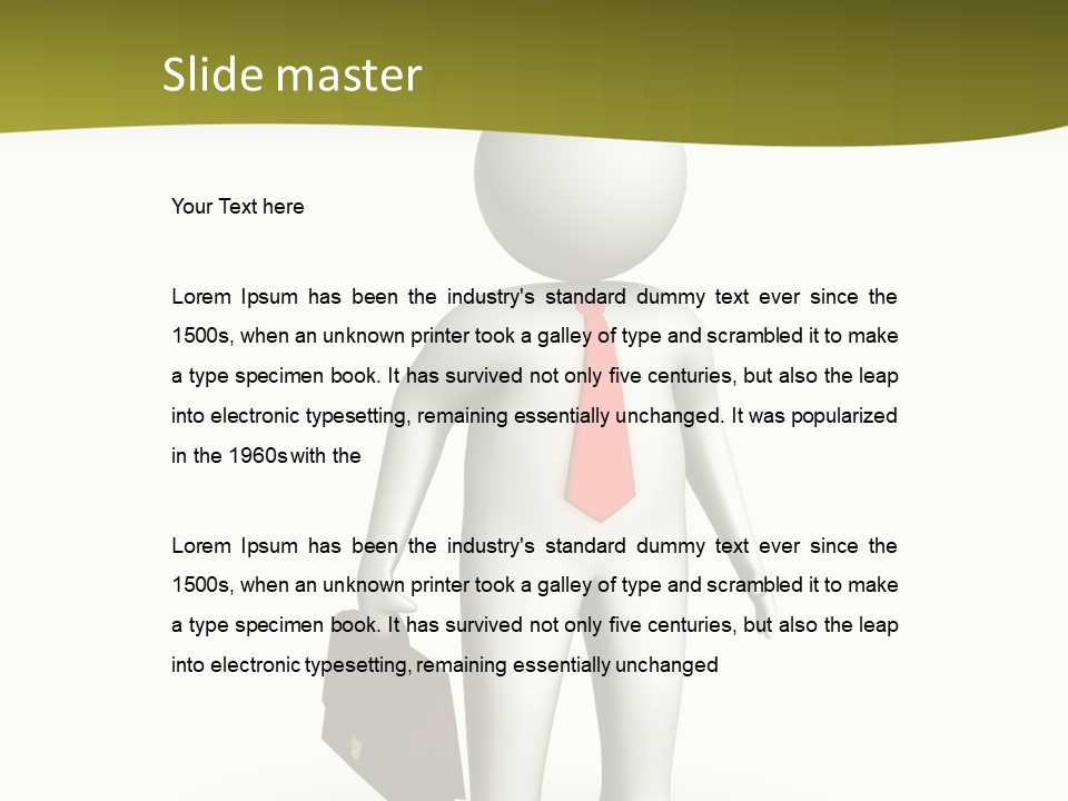 Employer Work Man PowerPoint Template