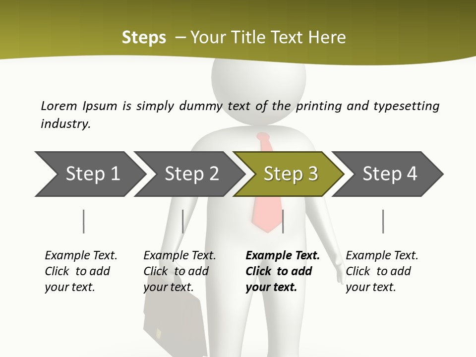 Employer Work Man PowerPoint Template