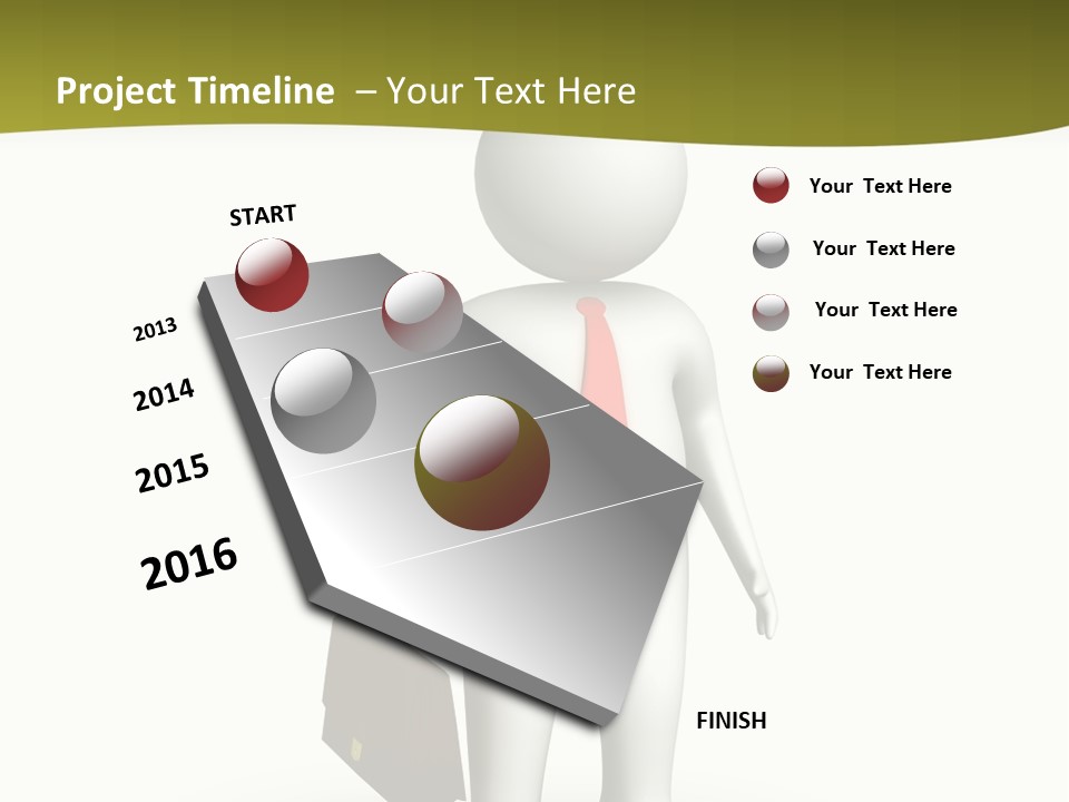 Employer Work Man PowerPoint Template