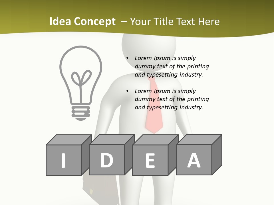 Employer Work Man PowerPoint Template