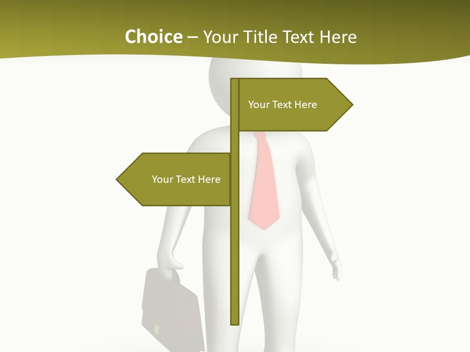 Employer Work Man PowerPoint Template