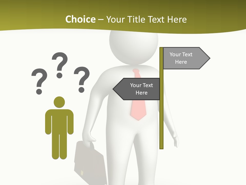 Employer Work Man PowerPoint Template