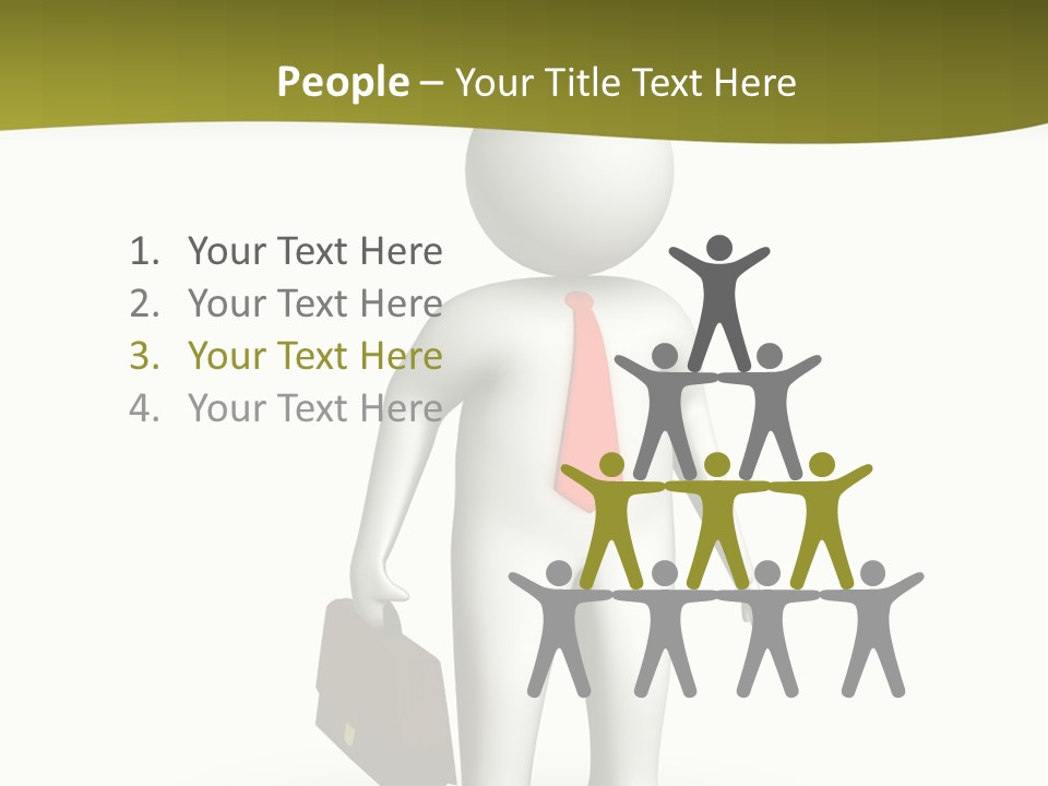 Employer Work Man PowerPoint Template