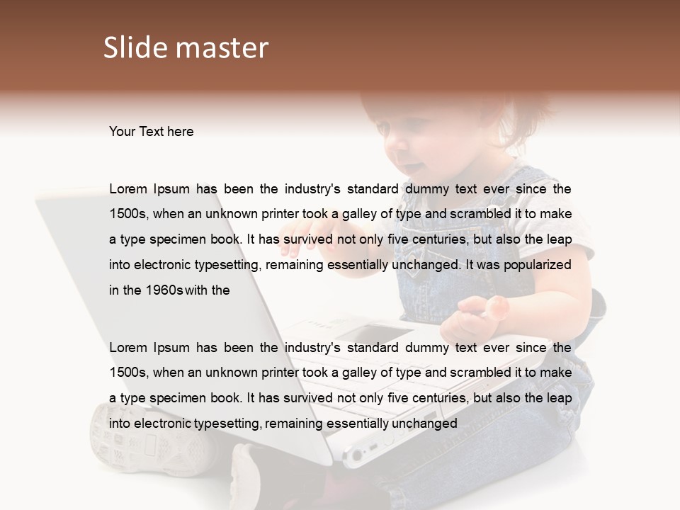 Seduto Education Female PowerPoint Template