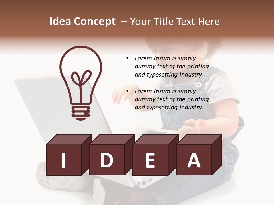 Seduto Education Female PowerPoint Template