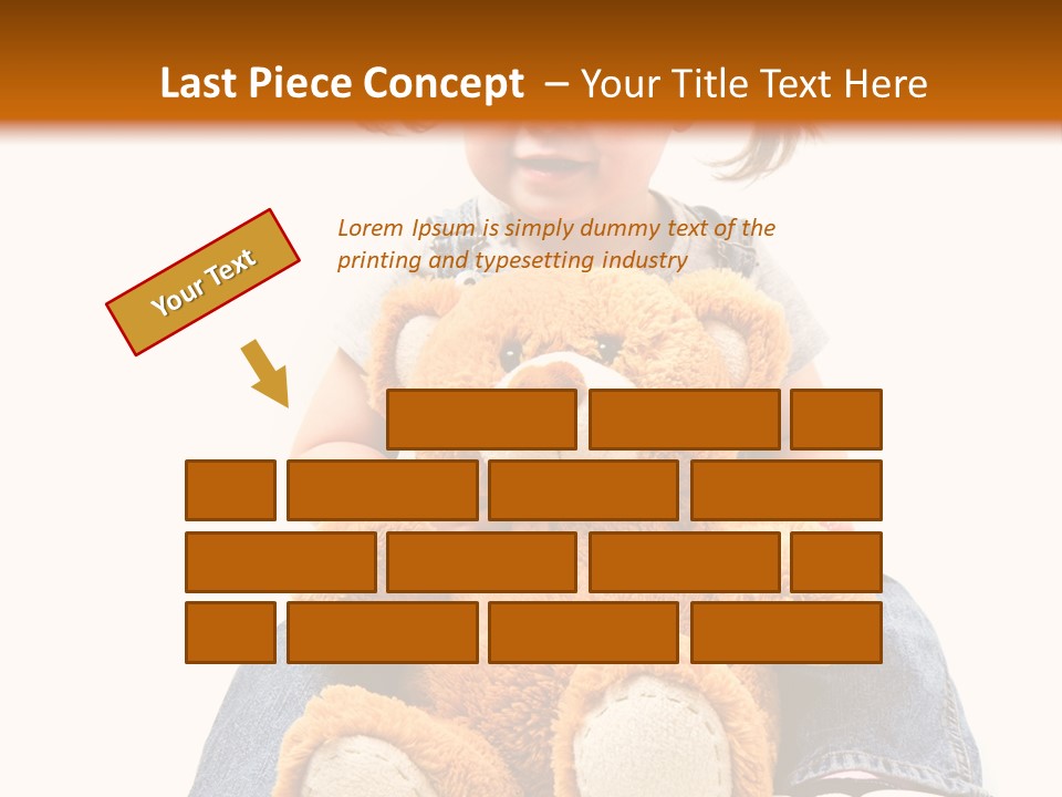 Pretty Toddler Giocattolo PowerPoint Template
