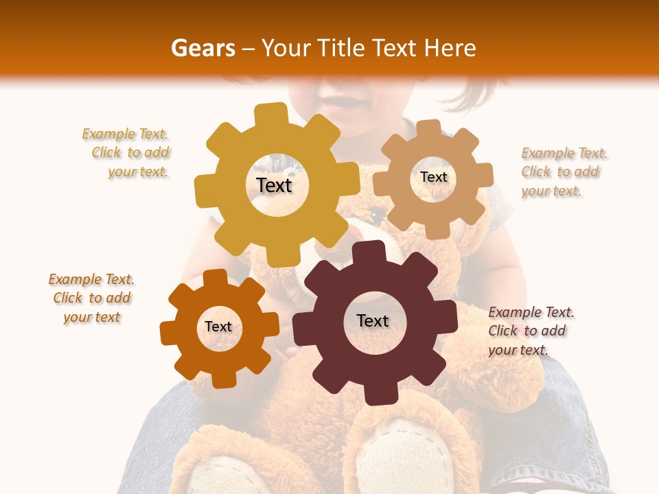 Pretty Toddler Giocattolo PowerPoint Template