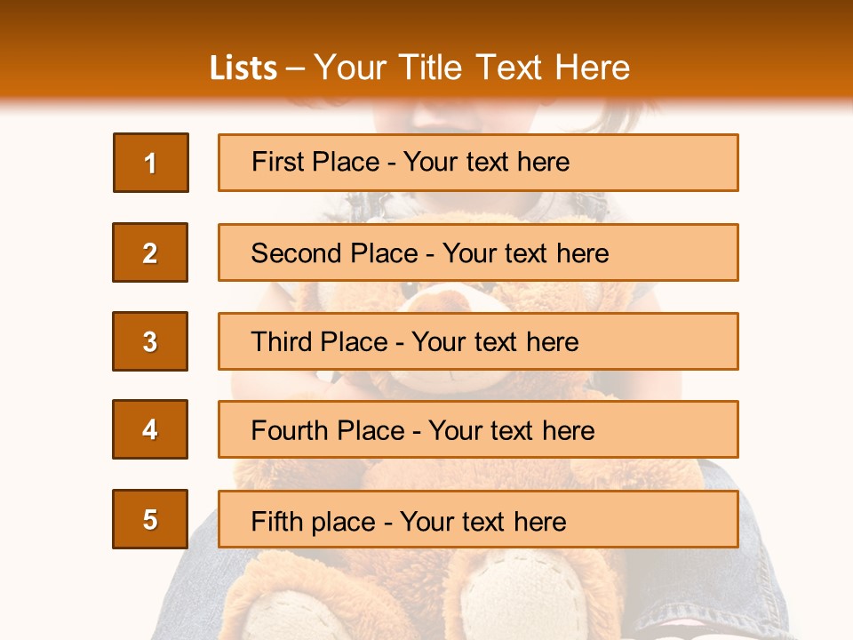 Pretty Toddler Giocattolo PowerPoint Template