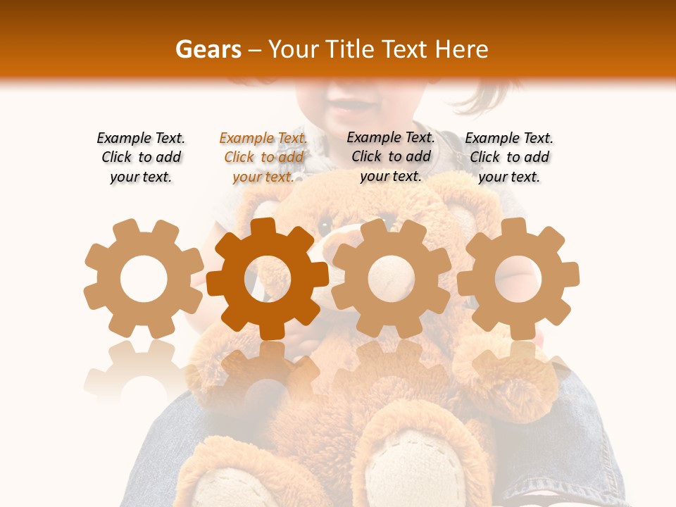 Pretty Toddler Giocattolo PowerPoint Template