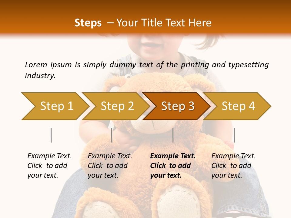 Pretty Toddler Giocattolo PowerPoint Template