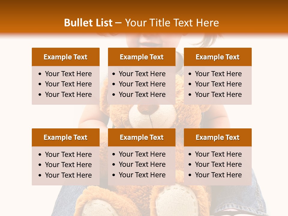 Pretty Toddler Giocattolo PowerPoint Template