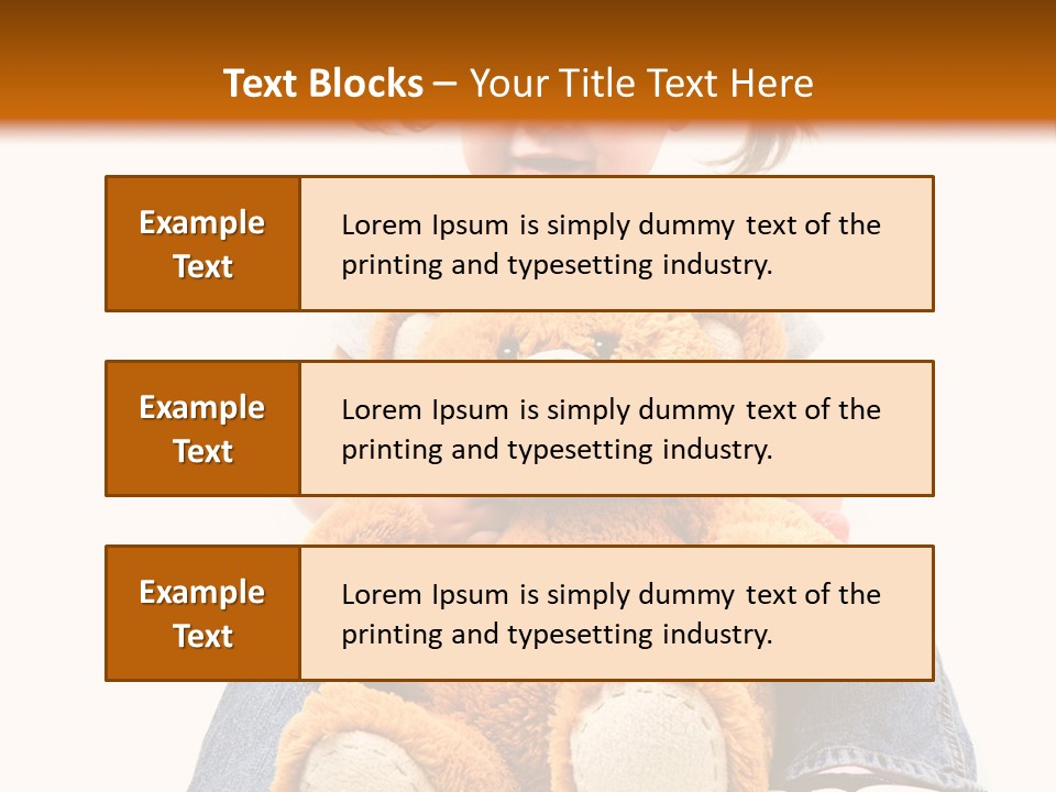 Pretty Toddler Giocattolo PowerPoint Template