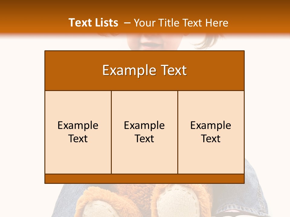 Pretty Toddler Giocattolo PowerPoint Template