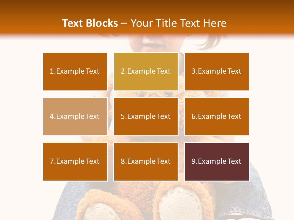 Pretty Toddler Giocattolo PowerPoint Template