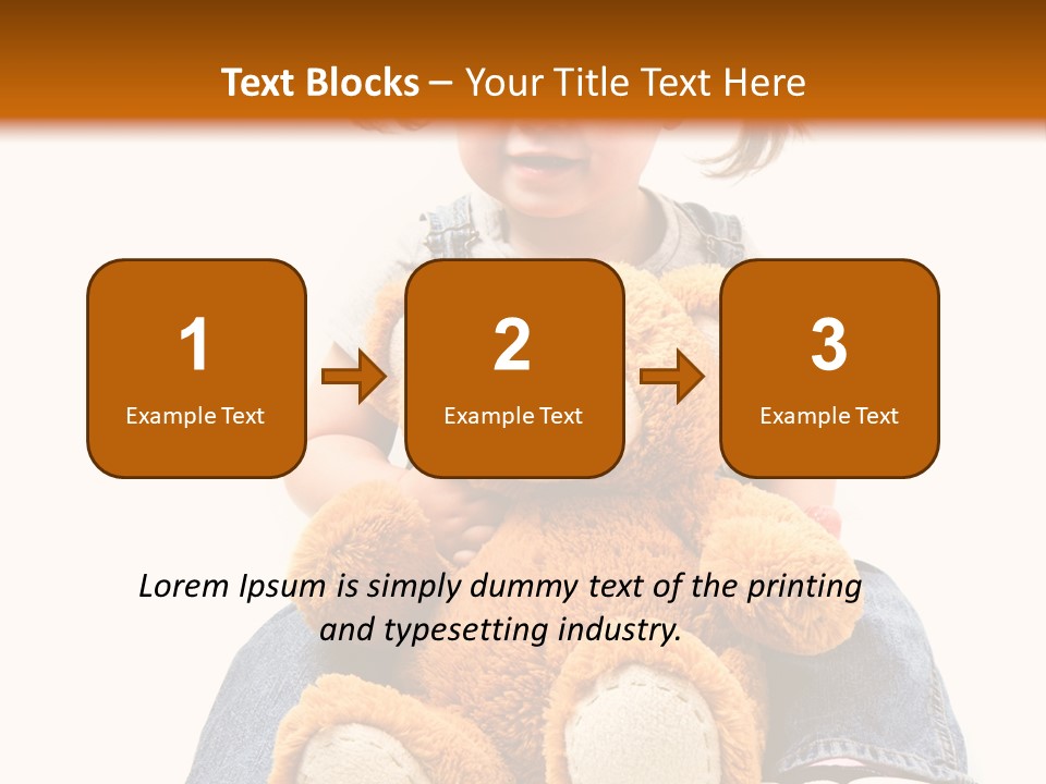 Pretty Toddler Giocattolo PowerPoint Template