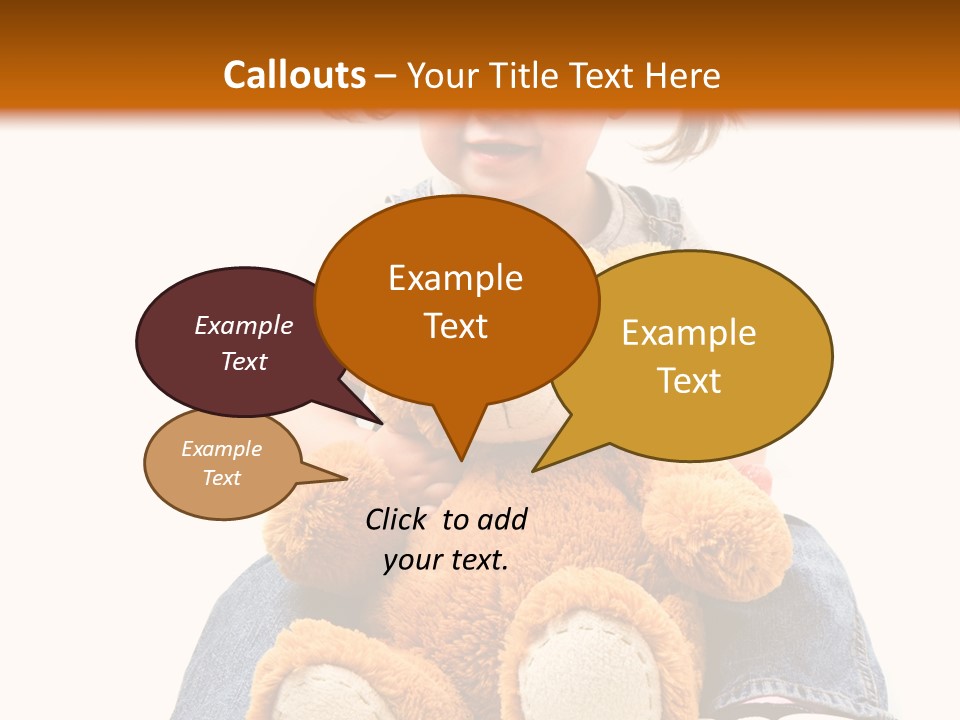 Pretty Toddler Giocattolo PowerPoint Template