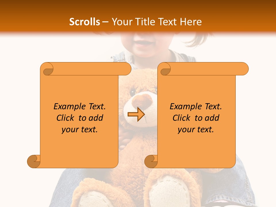Pretty Toddler Giocattolo PowerPoint Template