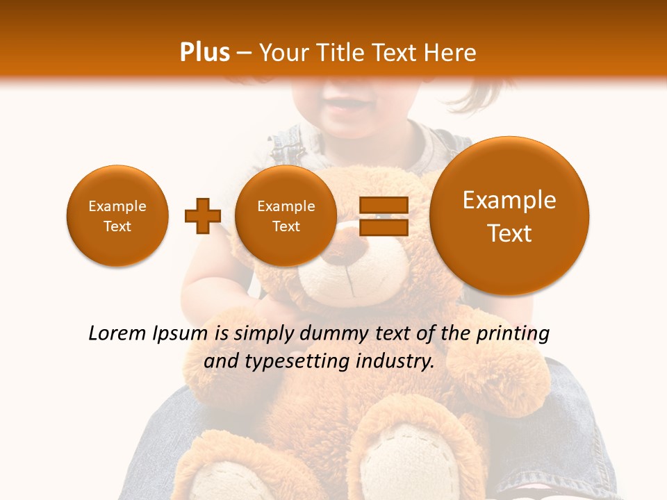 Pretty Toddler Giocattolo PowerPoint Template