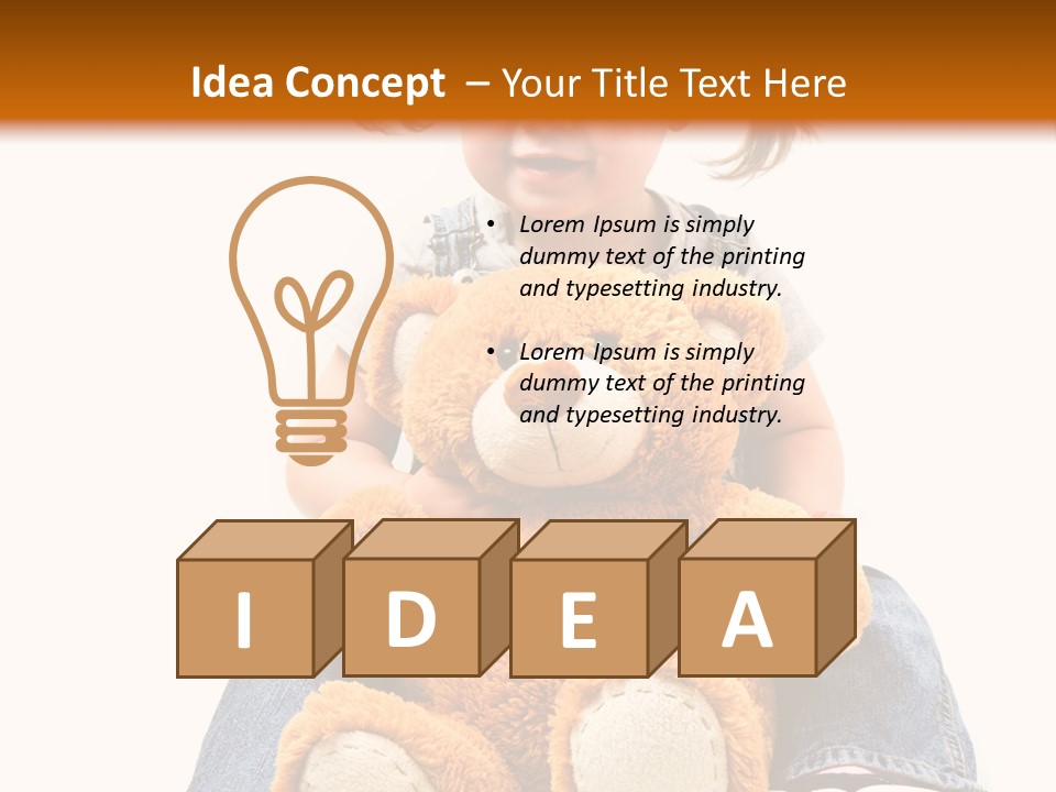 Pretty Toddler Giocattolo PowerPoint Template