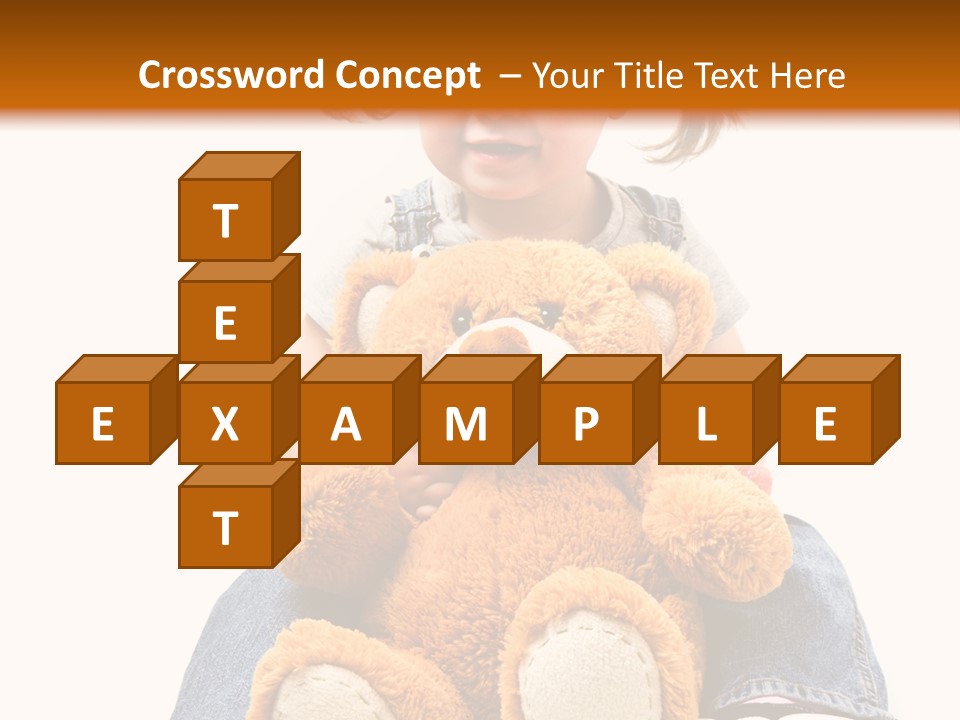 Pretty Toddler Giocattolo PowerPoint Template