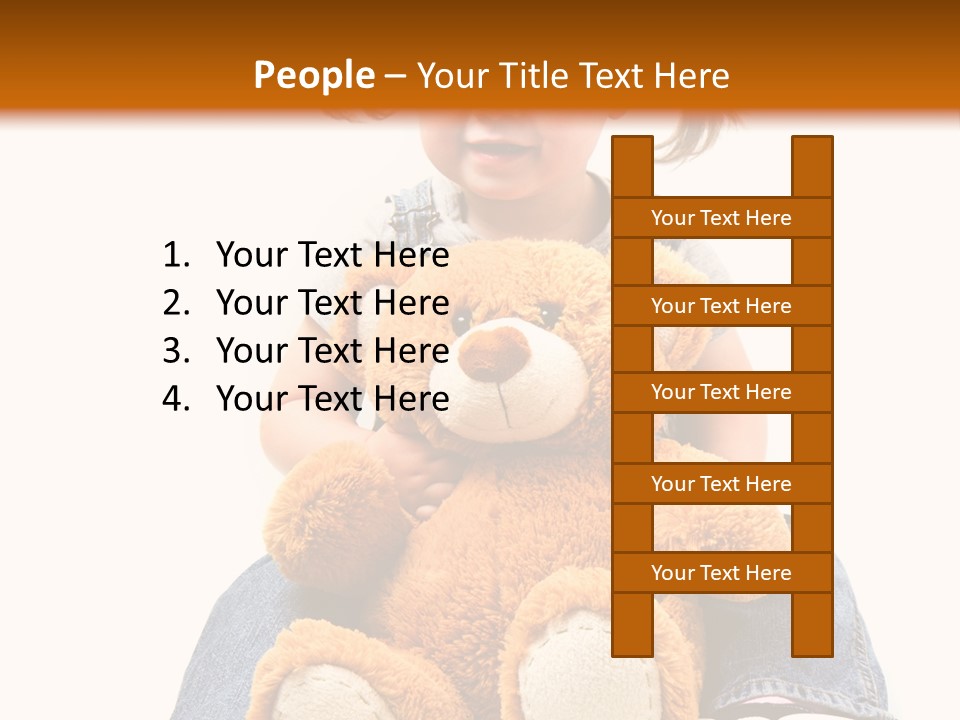 Pretty Toddler Giocattolo PowerPoint Template