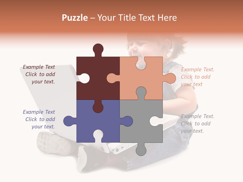 Female Looking Youth PowerPoint Template