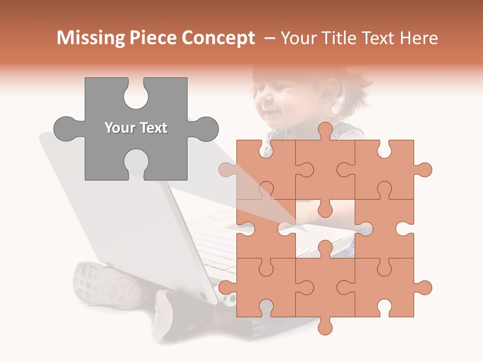 Female Looking Youth PowerPoint Template