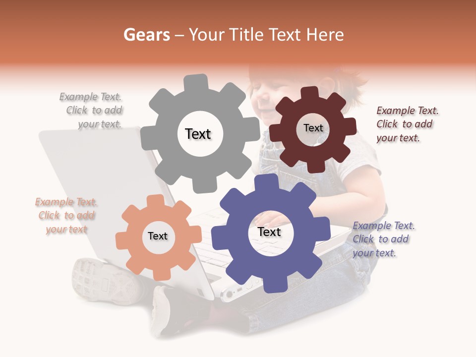 Female Looking Youth PowerPoint Template