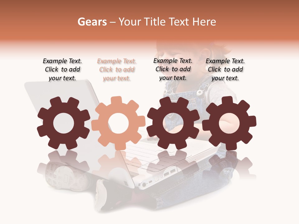 Female Looking Youth PowerPoint Template