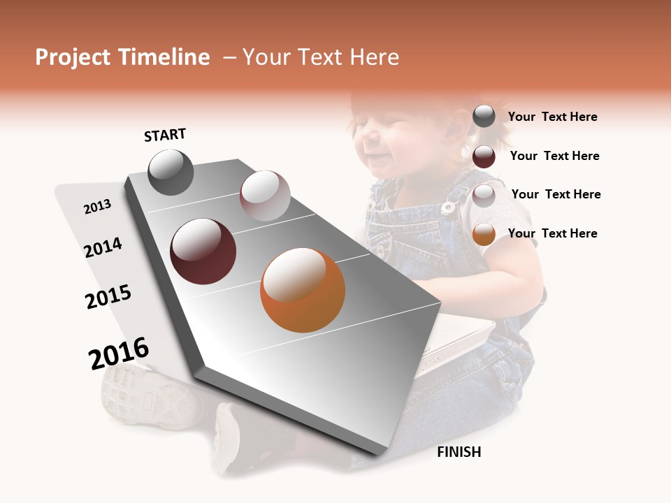 Female Looking Youth PowerPoint Template