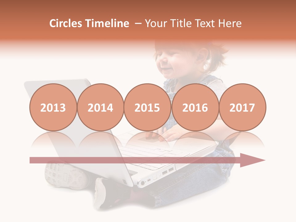 Female Looking Youth PowerPoint Template