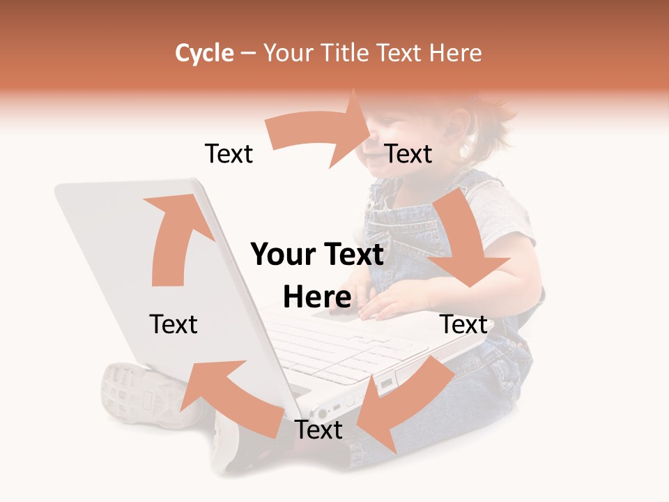 Female Looking Youth PowerPoint Template