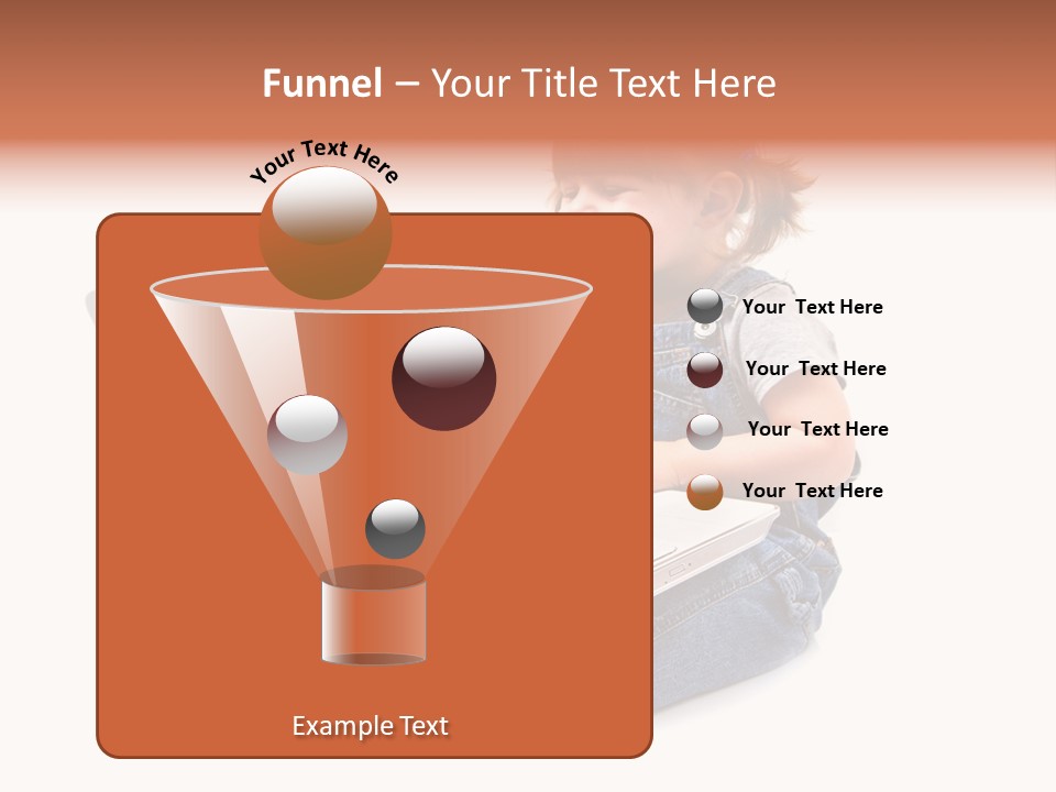 Female Looking Youth PowerPoint Template