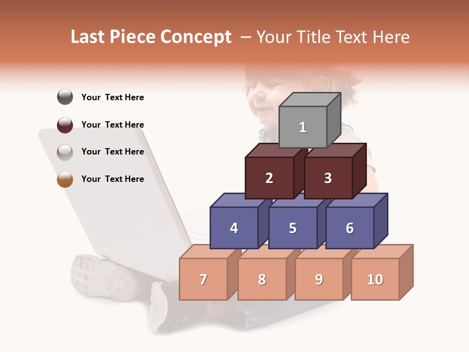 Female Looking Youth PowerPoint Template