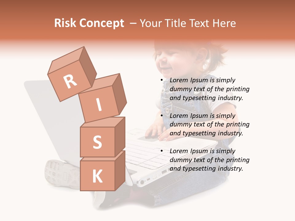 Female Looking Youth PowerPoint Template