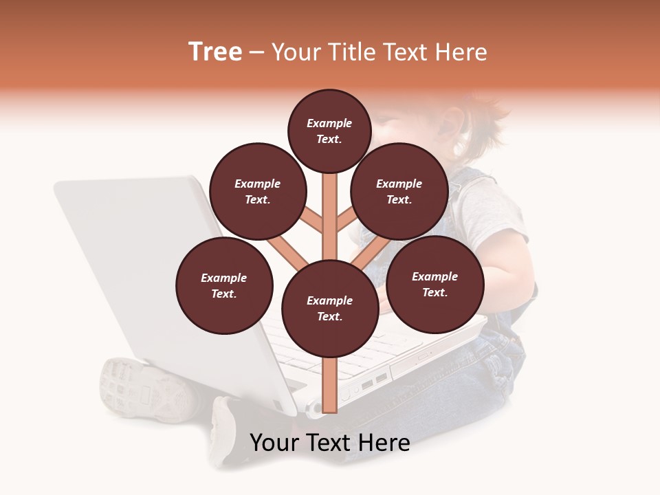 Female Looking Youth PowerPoint Template