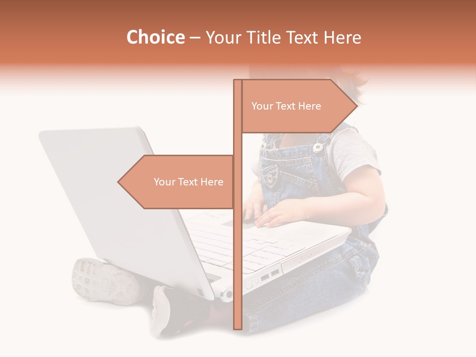 Female Looking Youth PowerPoint Template