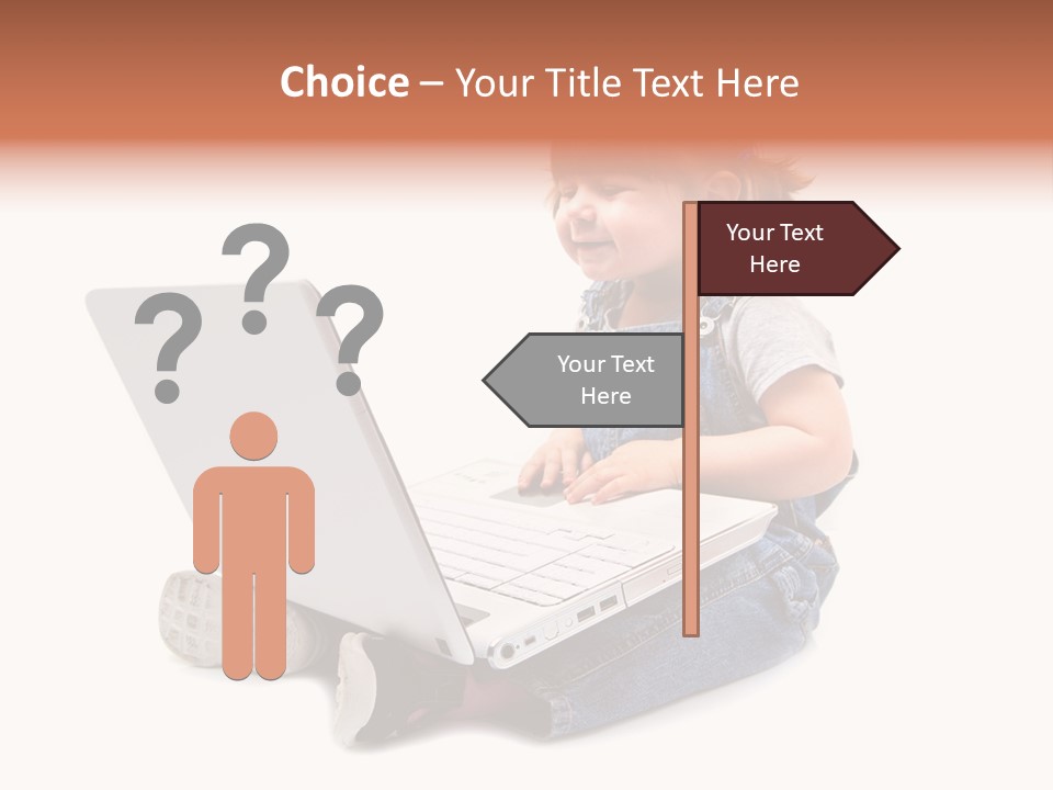 Female Looking Youth PowerPoint Template